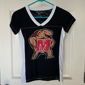 Maryland Terrapins Burnout T Shirt